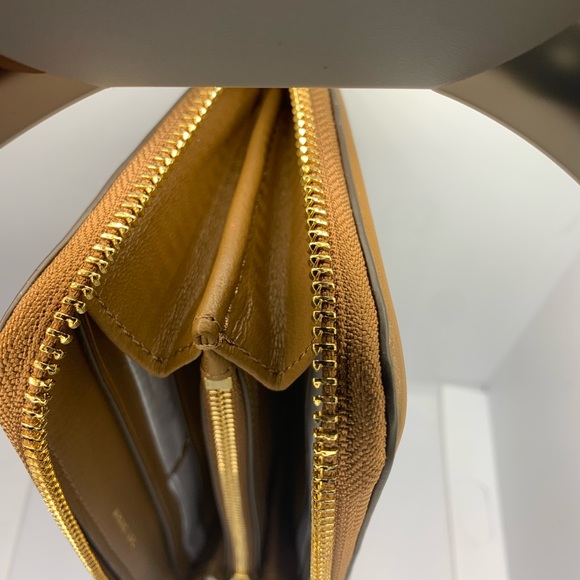 NWT Tory Burch Fleming Soft Zip Continental Wallet Moose/909 64314 - Picture 14 of 14